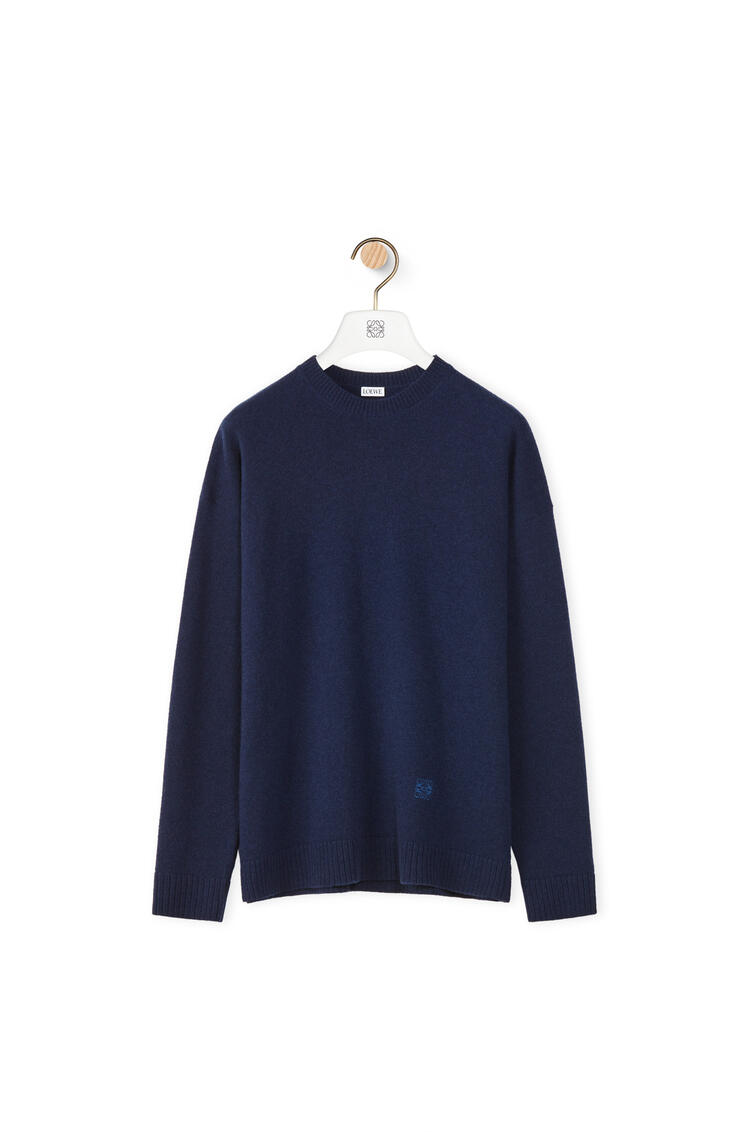 LOEWE Anagram sweater in wool Dark Blue pdp_rd