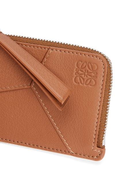 LOEWE Puzzle coin cardholder in classic calfskin Tan plp_rd