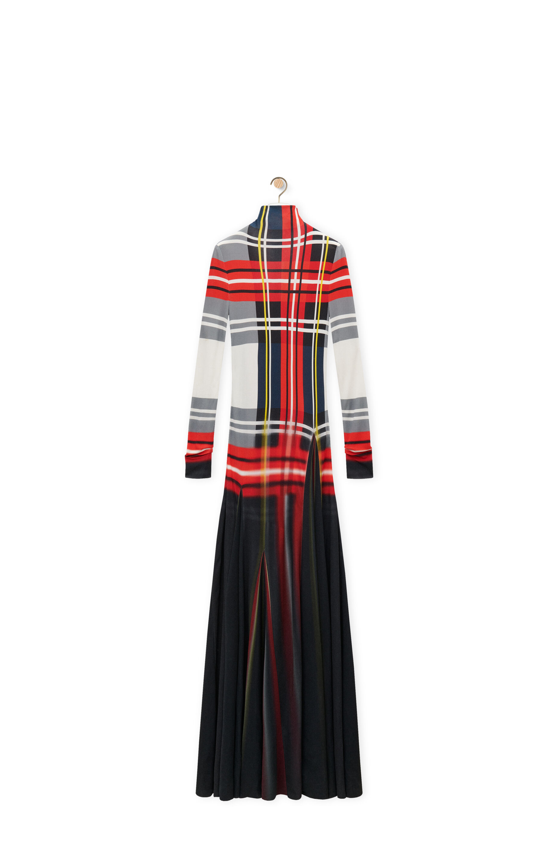 Dress in viscose Red White Black LOEWE
