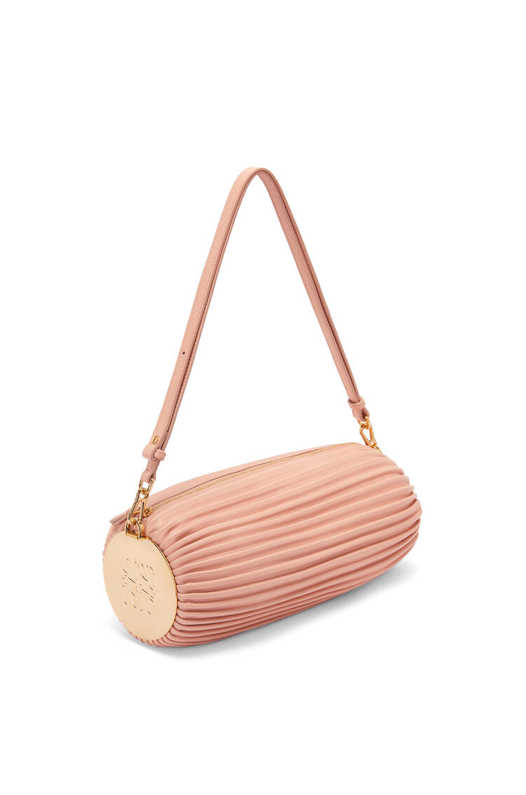 LOEWE Bracelet pouch in nappa calfskin and brass Pale Pink