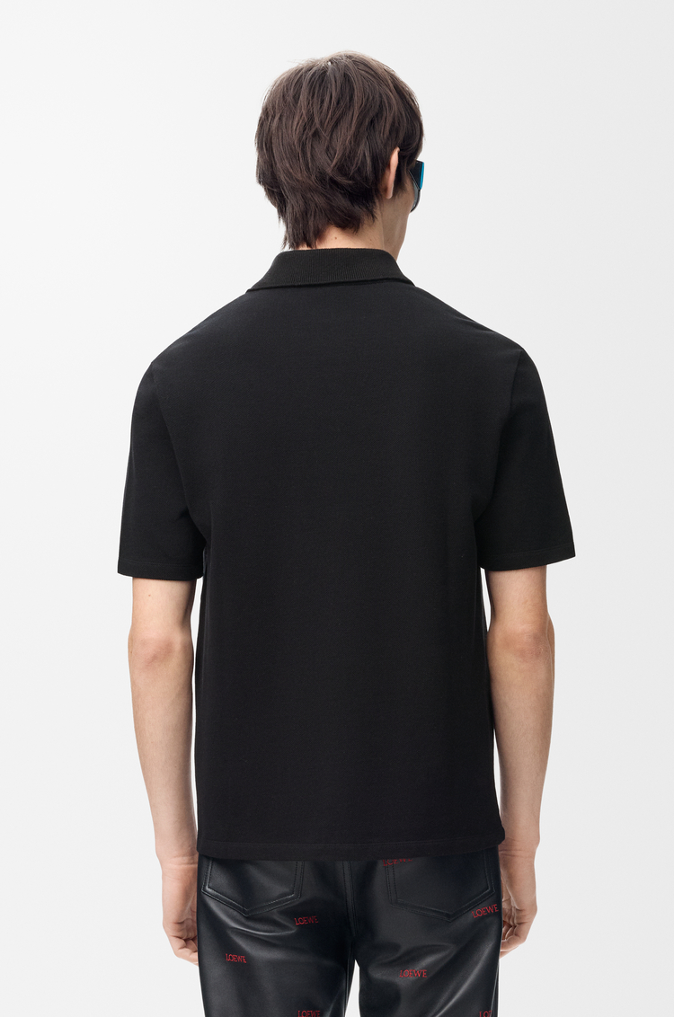 LOEWE Polo en coton Noir