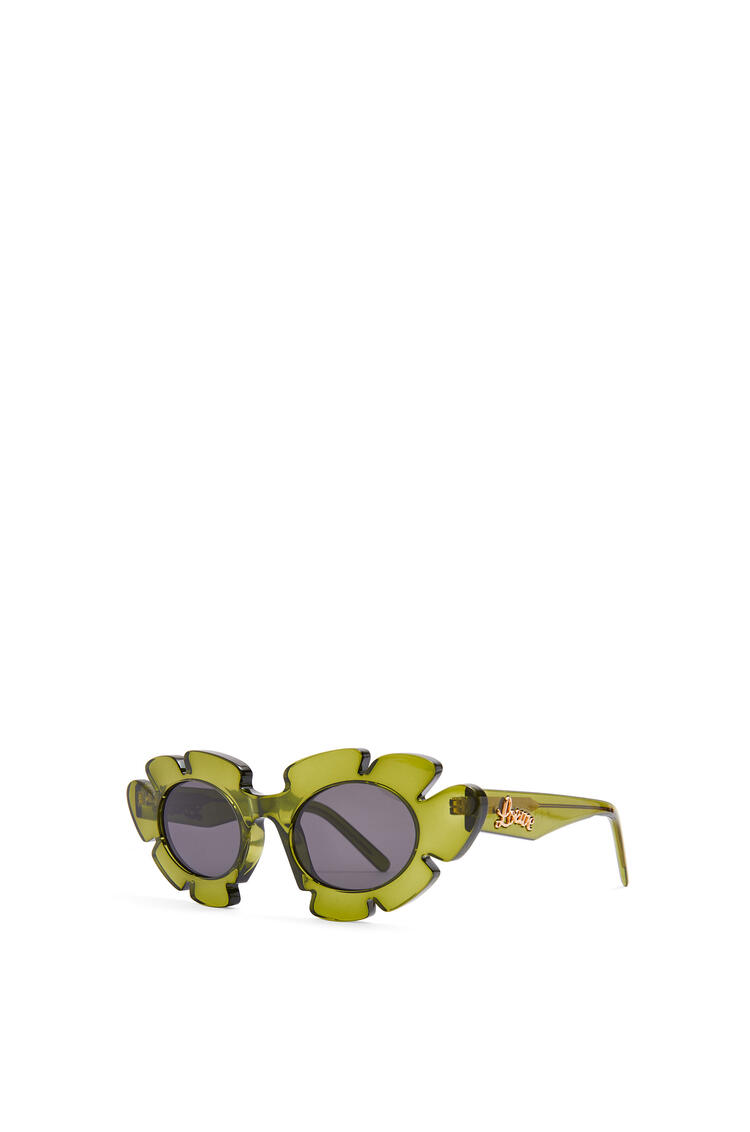 LOEWE Flower sunglasses in injected nylon Cactus Green pdp_rd