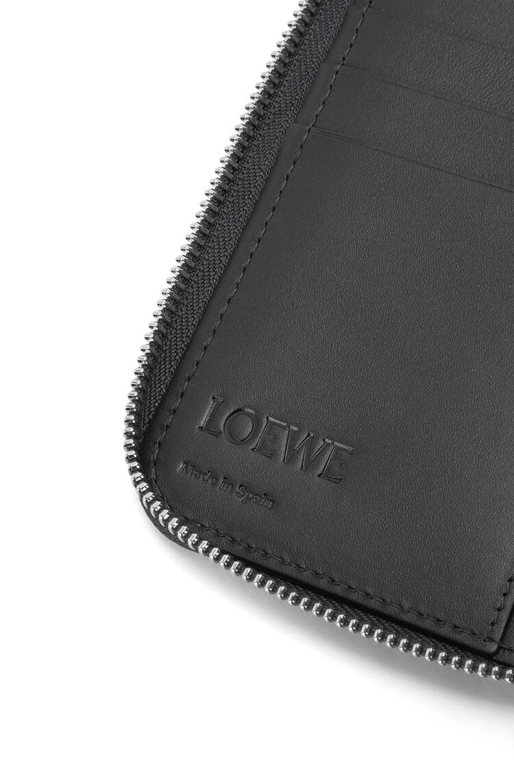 LOEWE Brand open wallet in grained calfskin Black pdp_rd
