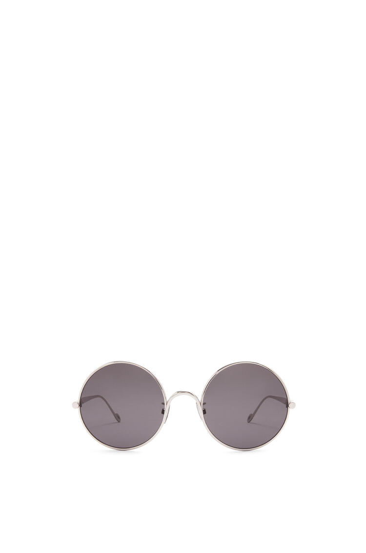 LOEWE Round sunglasses in metal Shiny Palladium/Smoke pdp_rd