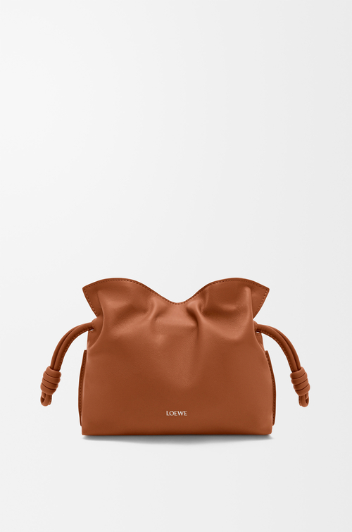 LOEWE フラメンコクラッチ ミニ（ナパカーフ） スクワラルブラウン