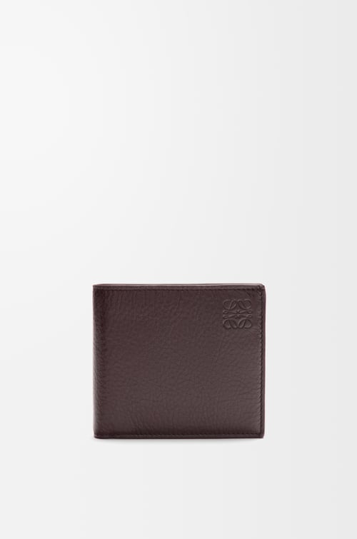 LOEWE Bifold coin wallet in deerskin Oxblood plp_rd