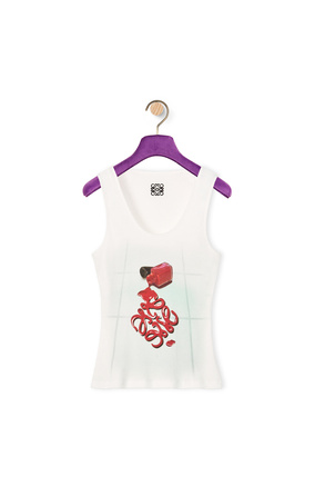 LOEWE Nail Polish tank top in cotton and elastane Multicolor plp_rd