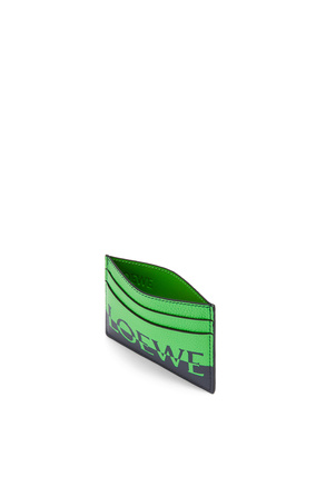 LOEWE Signature plain cardholder in calfskin Apple Green/Deep Navy plp_rd