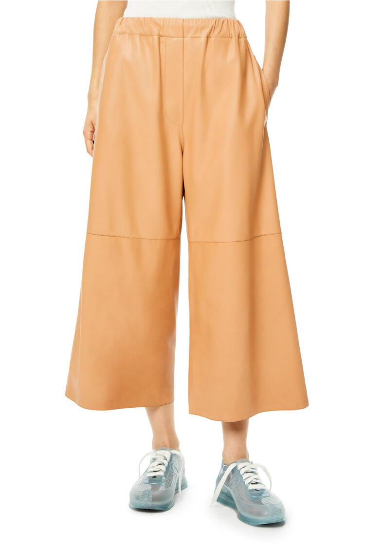 LOEWE Cropped elasticated trousers Butter