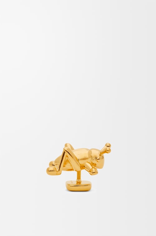 LOEWE Grasshopper pin in brass Gold