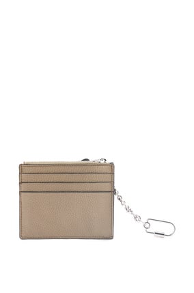 LOEWE Square cardholder in soft grained calfskin with chain Laurel Green/Ochre plp_rd