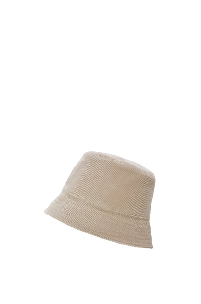 LOEWE Patch bucket hat in corduroy Grey plp_rd