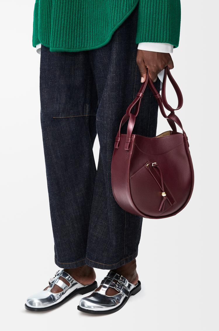 ハンモック スライスバッグ（シャイニーカーフ） レッド - LOEWE 