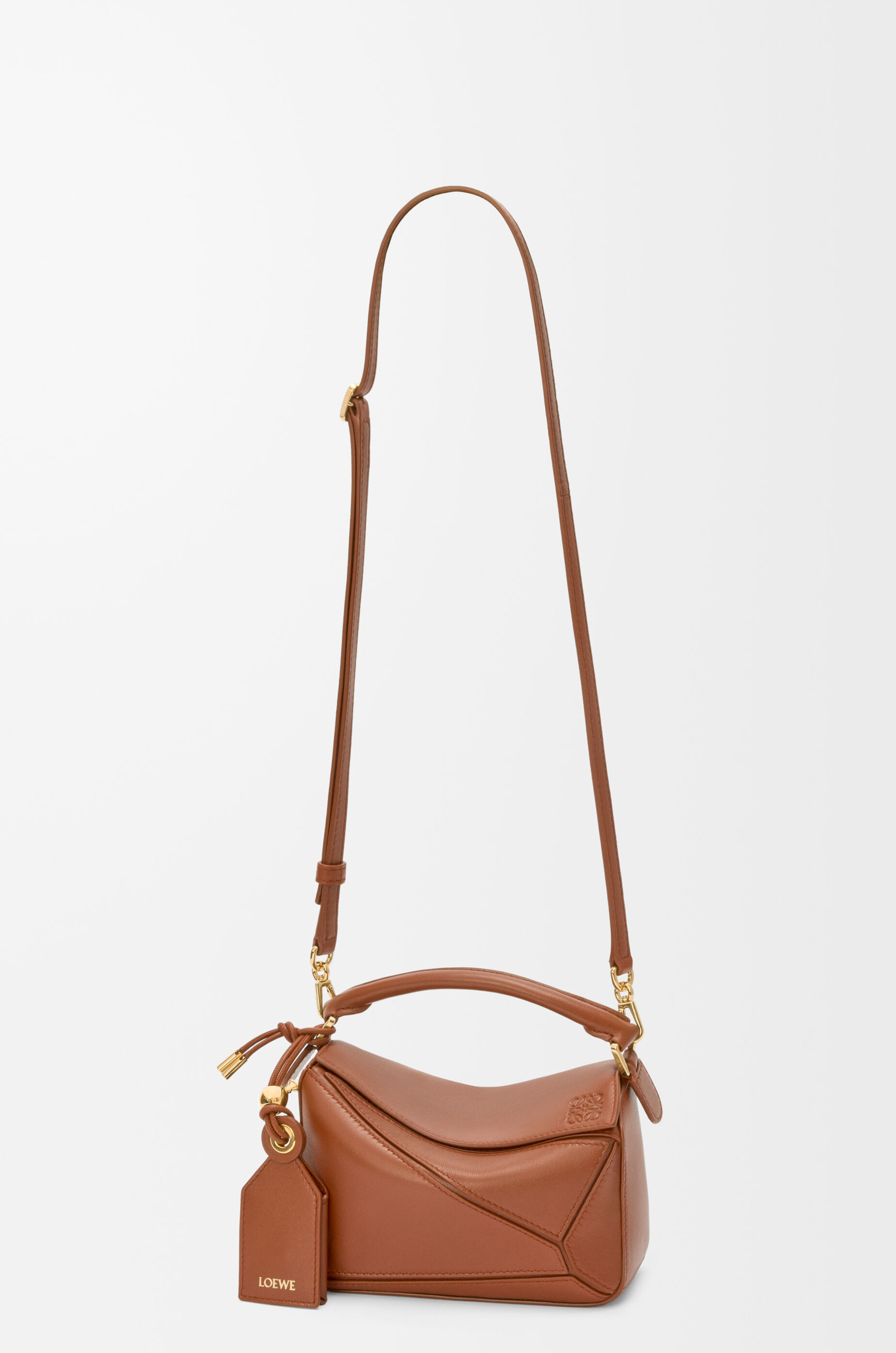 Mini Featherlight Puzzle bag in nappa lambskin Beige - LOEWE