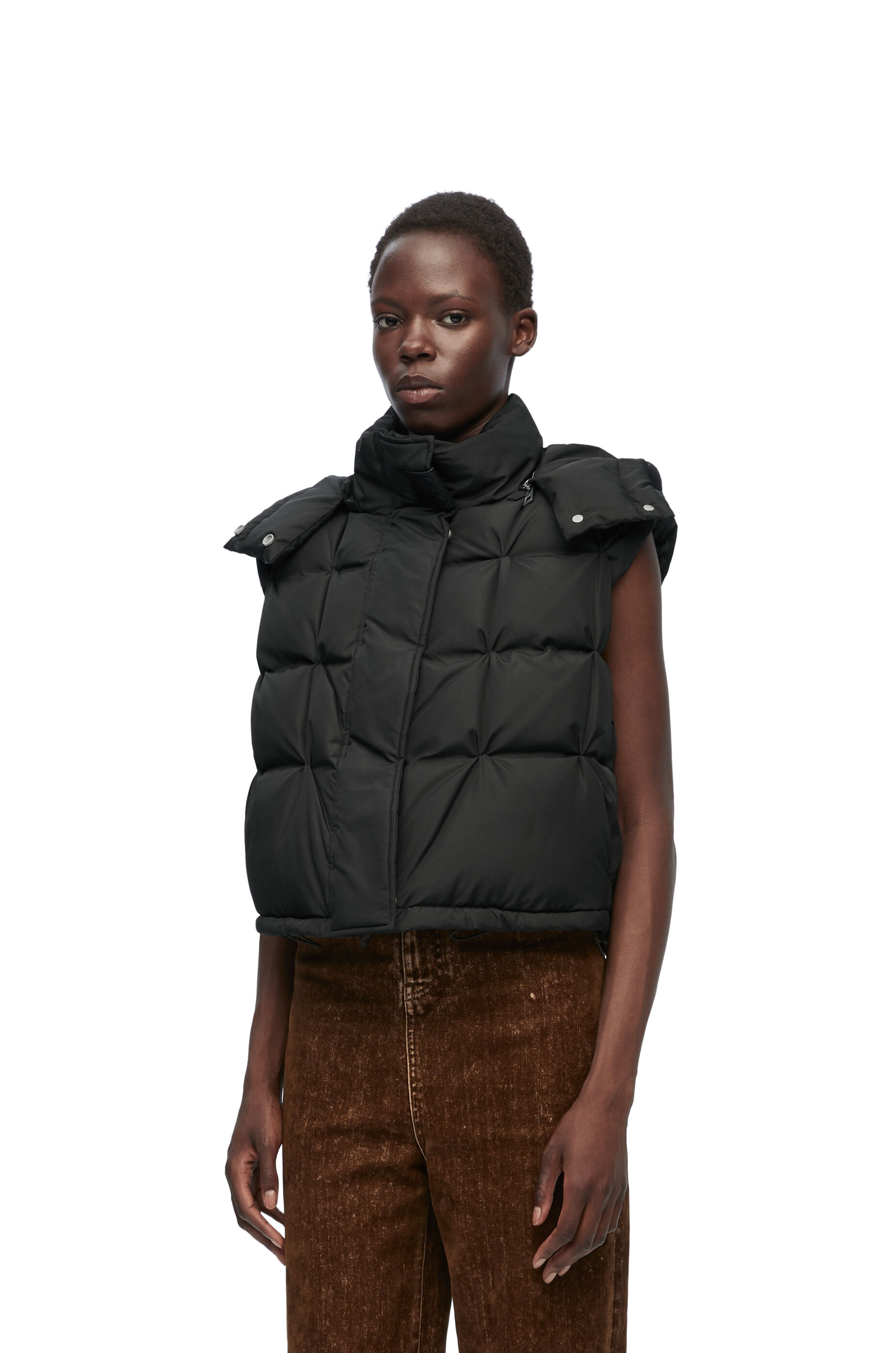 Puffer vest in nylon Black LOEWE