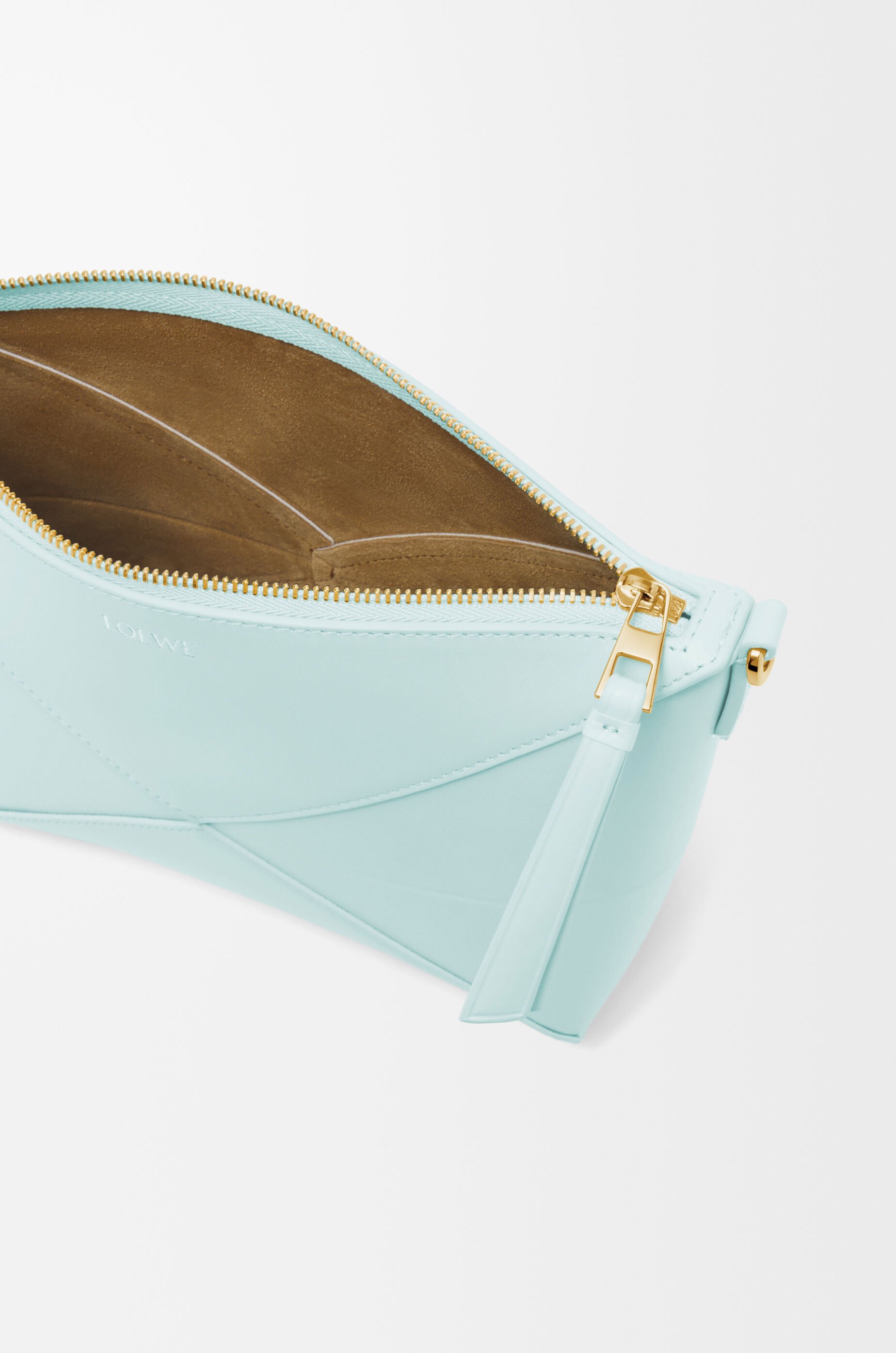 パズルフォルド ポーチ（シャイニーナパカーフ） ブルー - LOEWE