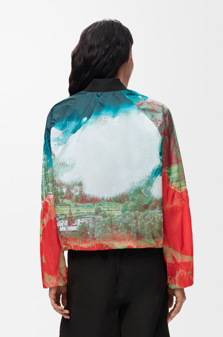 LOEWE Zip-up jacket in technical shell Multicolor