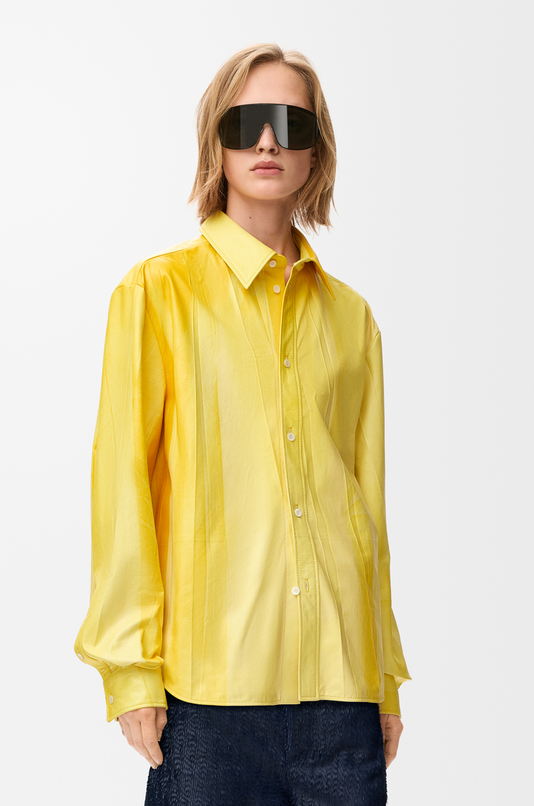 LOEWE Shirt in nappa lambskin Yellow