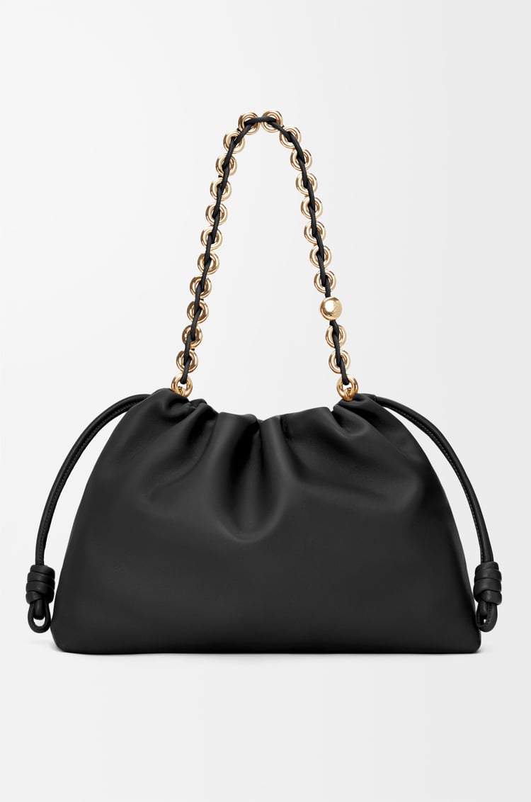 LOEWE 大号柔软纳帕羊皮革 Flamenco Purse 手袋 黑色
