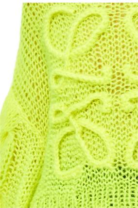 LOEWE Anagram sweater in mohair Neon Yellow plp_rd