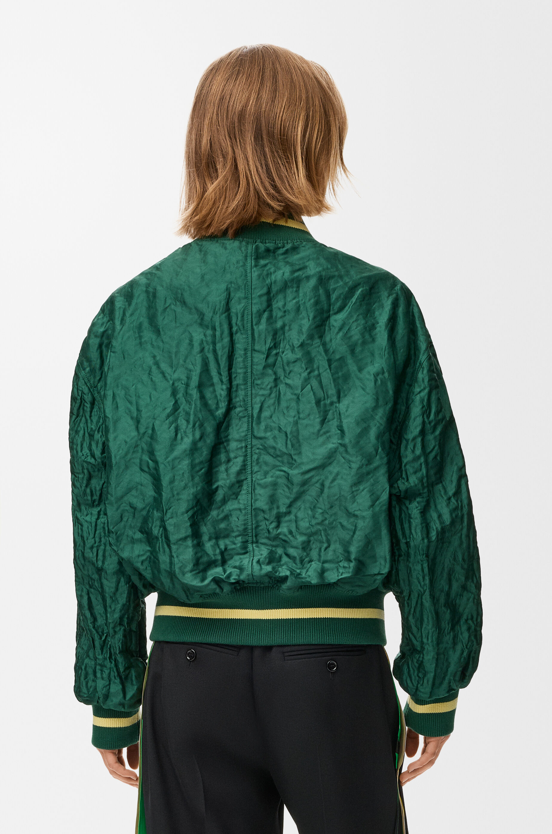 ボンバー ジャケット（テクニカルファブリック） グリーン - LOEWE