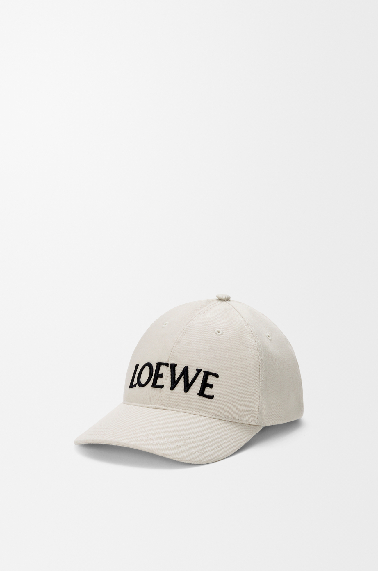 LOEWE Casquette Futurist Cat en coton Blanc Doux/Noir