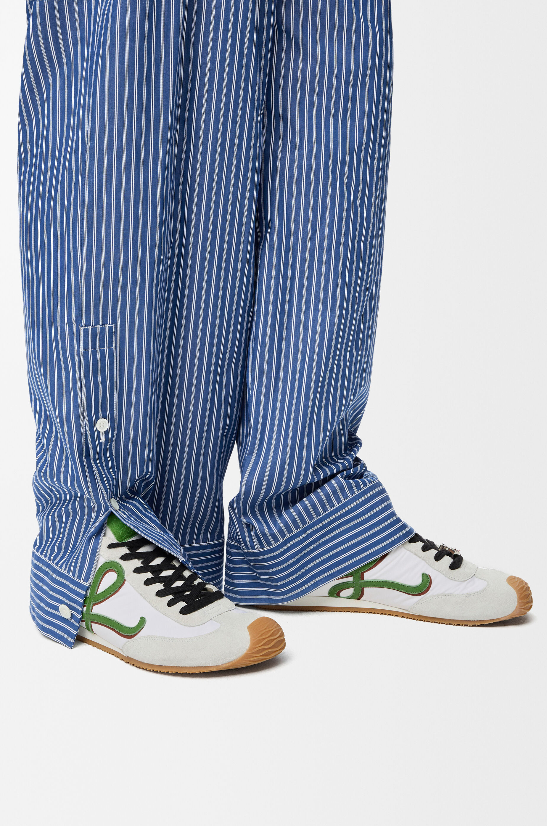 Ballet Runner 2.0 in nylon and calfskin White - LOEWE USA Official