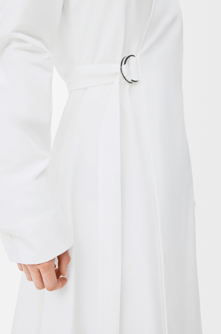 LOEWE ドレープ ドレス（コットン） ホワイト