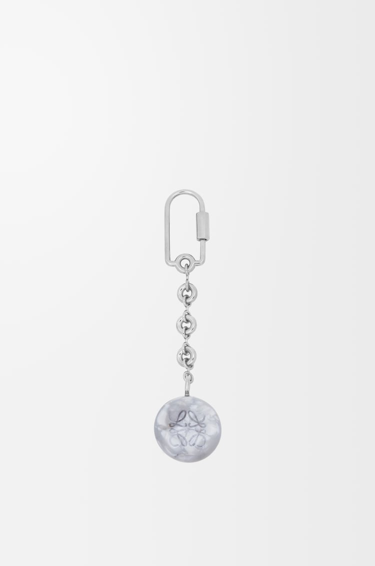 LOEWE Pebble 鑰匙圈 珍珠母貝色/鈀金色