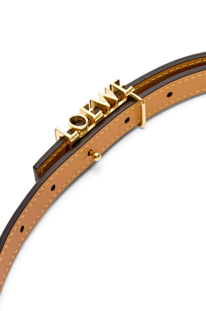 LOEWE LOEWE graphic belt in classic calfskin Black/Gold plp_rd
