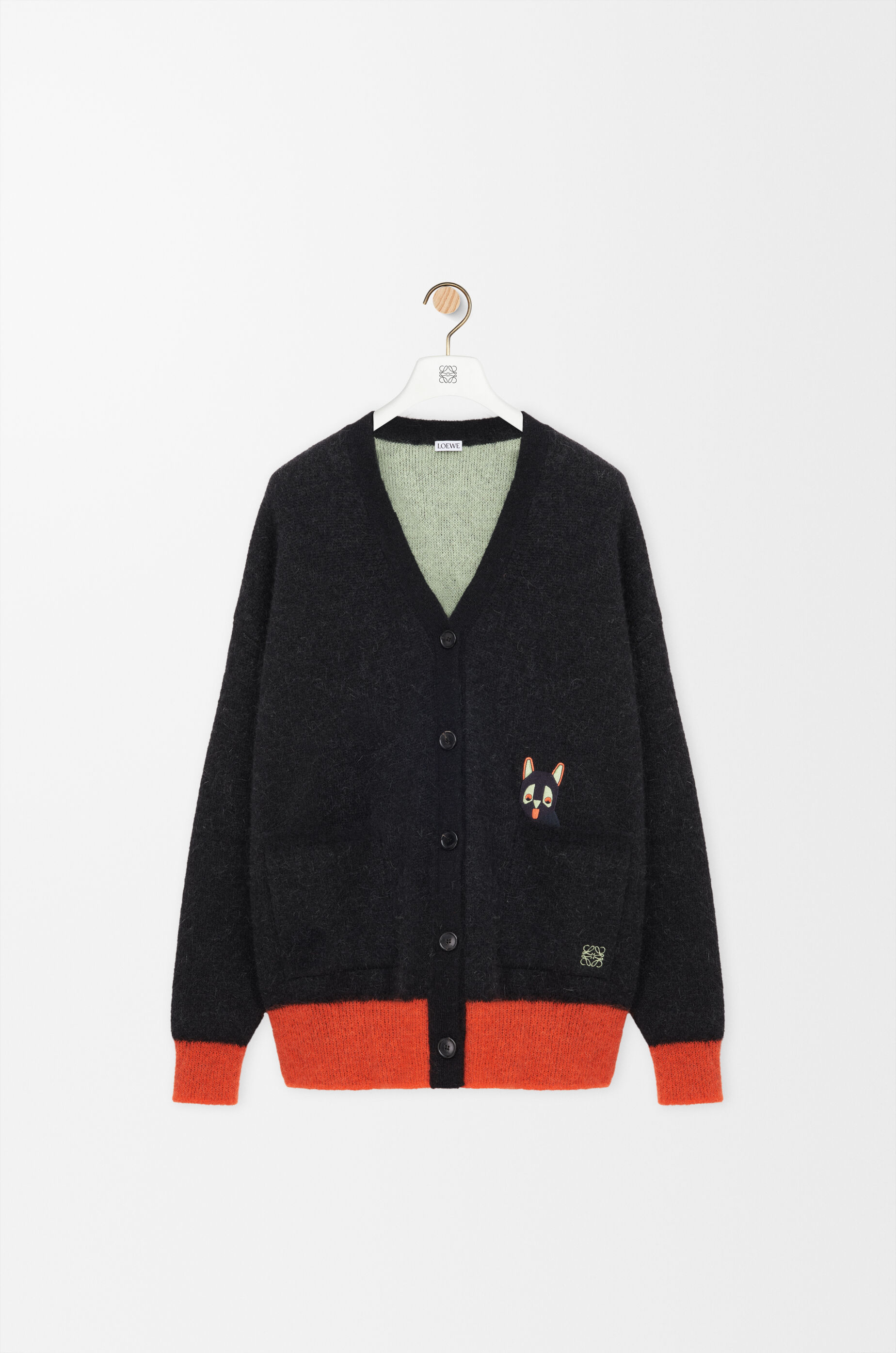 カーディガン（モヘアブレンド） ブラック - LOEWE