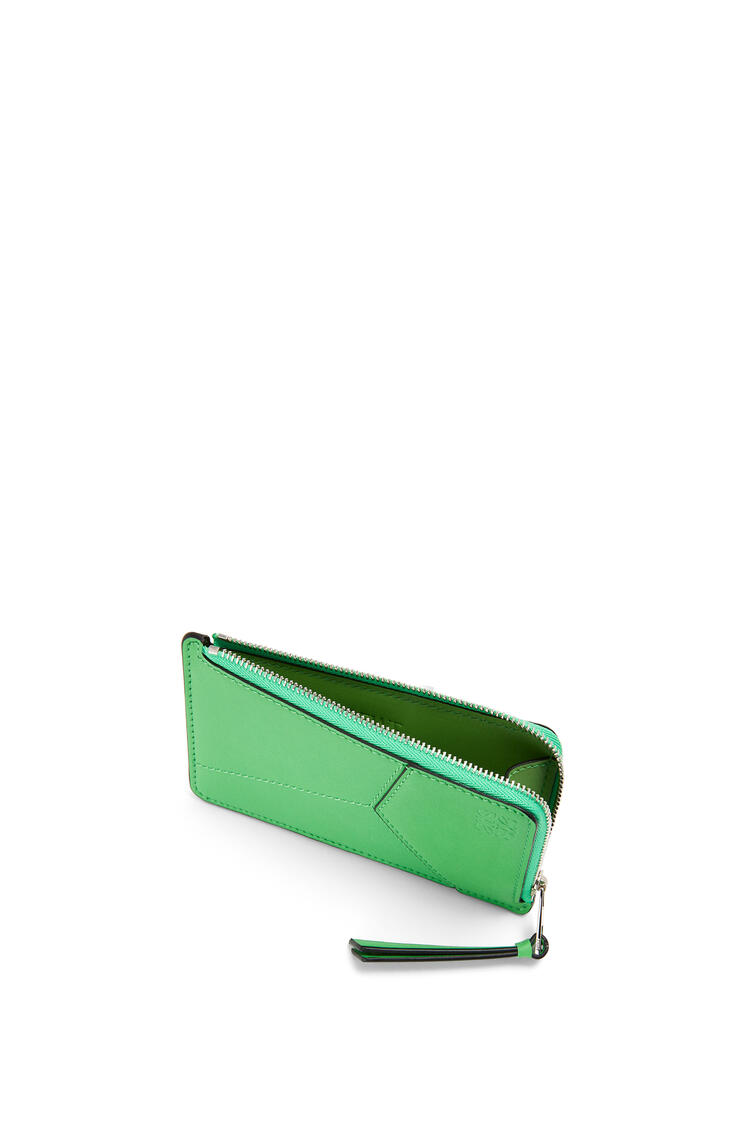 LOEWE Puzzle stitches coin cardholder in smooth calfskin Apple Green