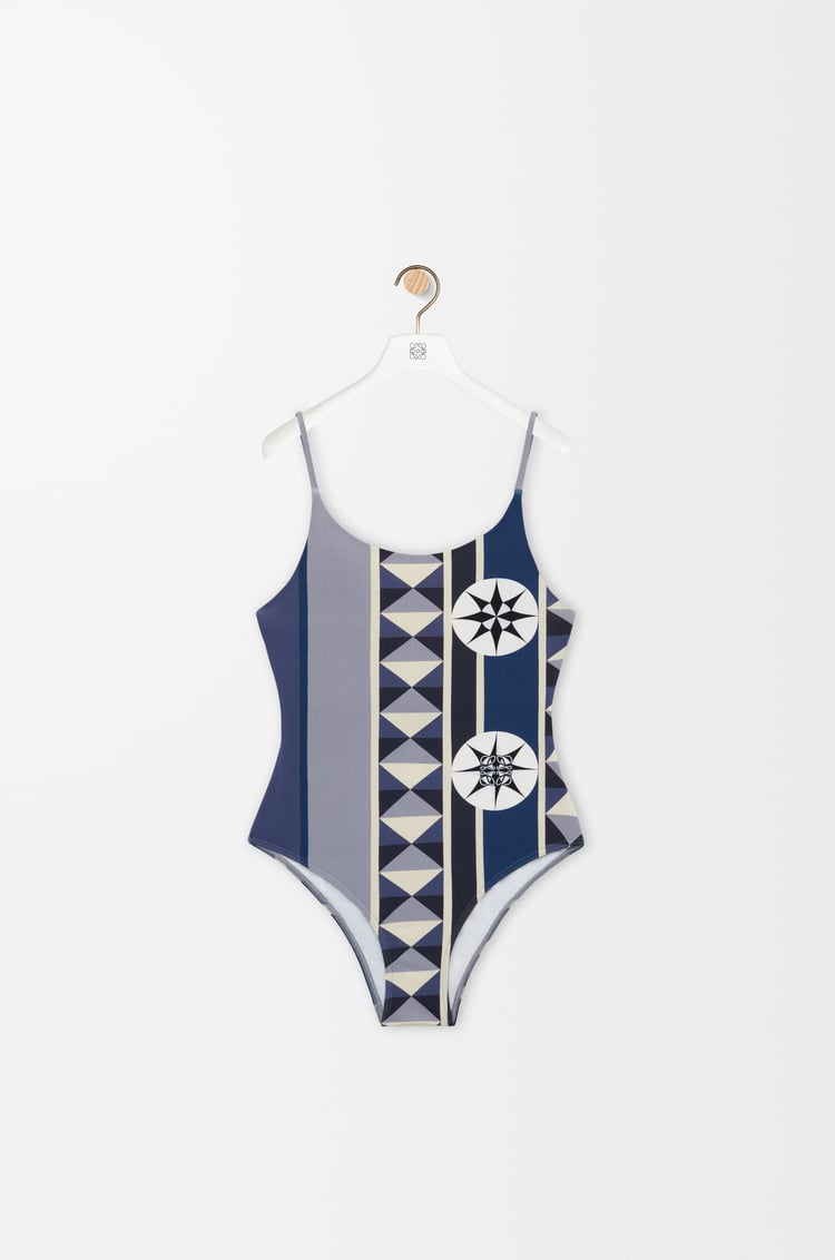 LOEWE Swimsuit in technical jersey Blue/Multicolor