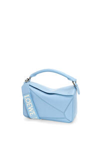 LOEWE Small Puzzle bag in satin calfskin Dusty Blue