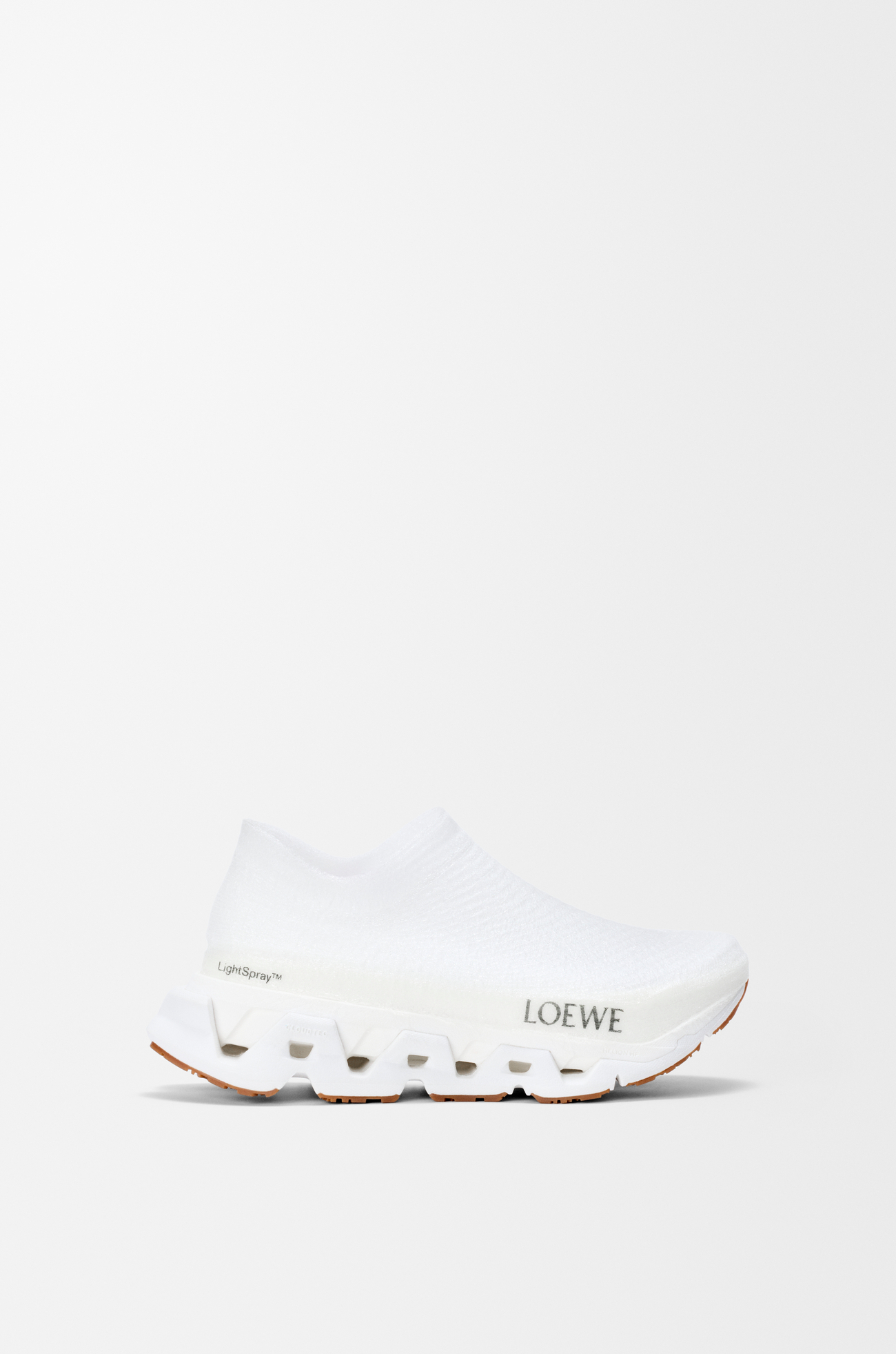 LOEWE Zapatilla LightSpray Cloudmonster Blanco/Plata