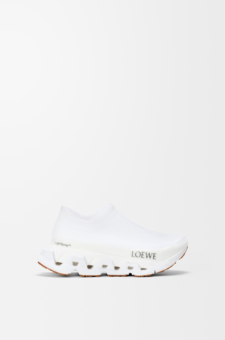 LOEWE Zapatilla LightSpray Cloudmonster Blanco/Plata