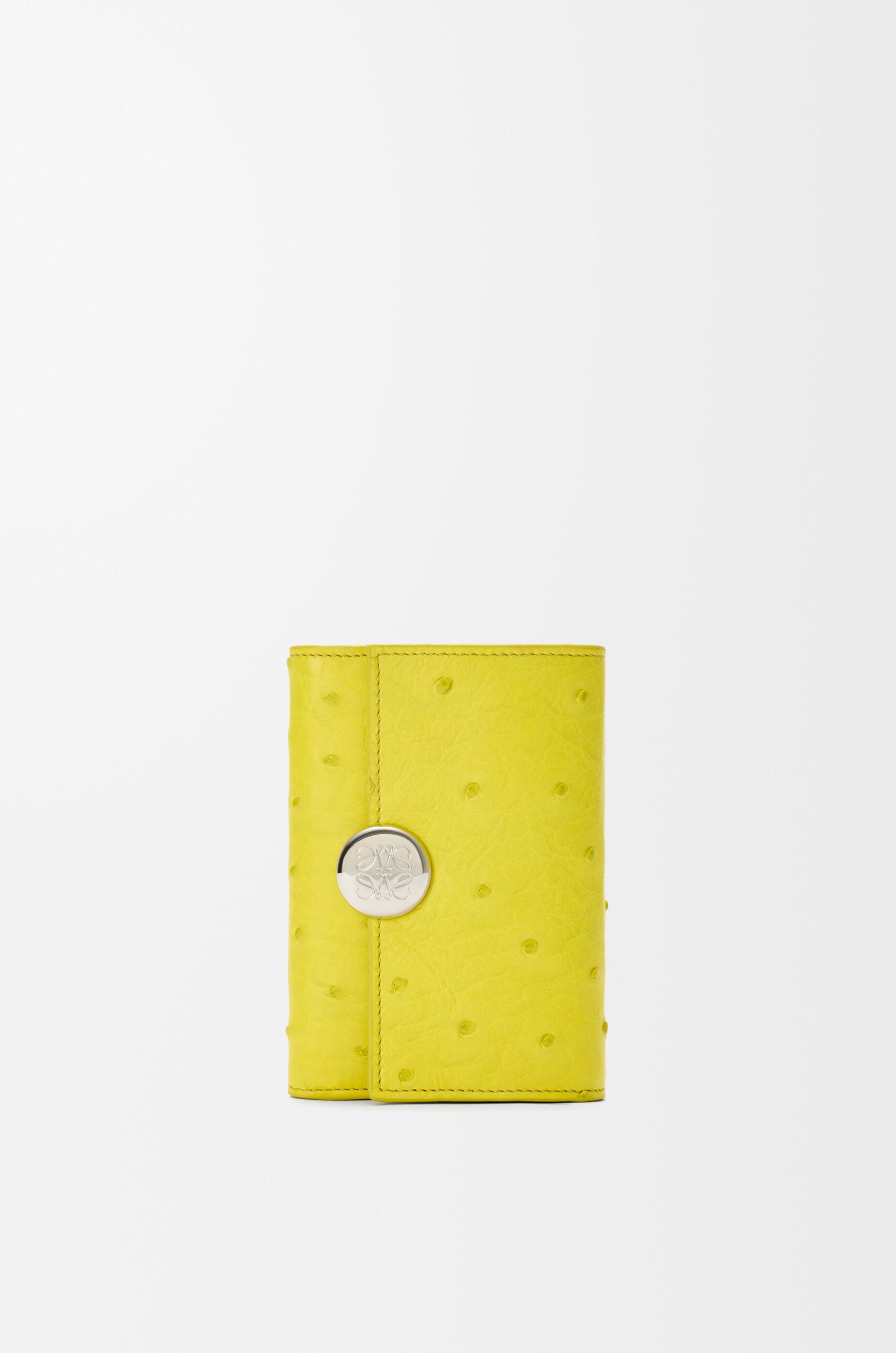 LOEWE Pebble small vertical wallet in ostrich