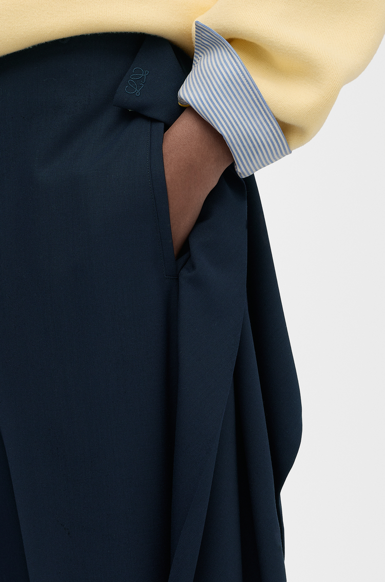 LOEWE Hose aus Wolle Marineblau