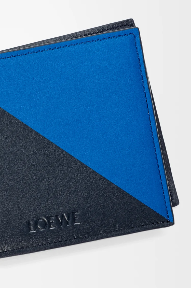 LOEWE 經典小牛皮 Flag 雙摺零錢包 深海軍藍/皇家蔚藍