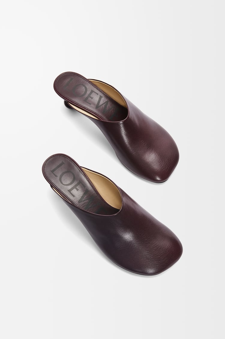 LOEWE Toy mule in goatskin Burgundy