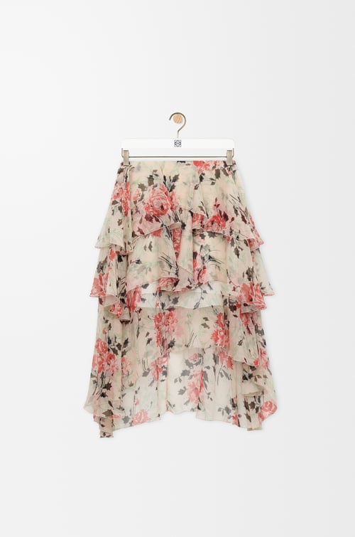 LOEWE Skirt in silk Multicolor plp_rd