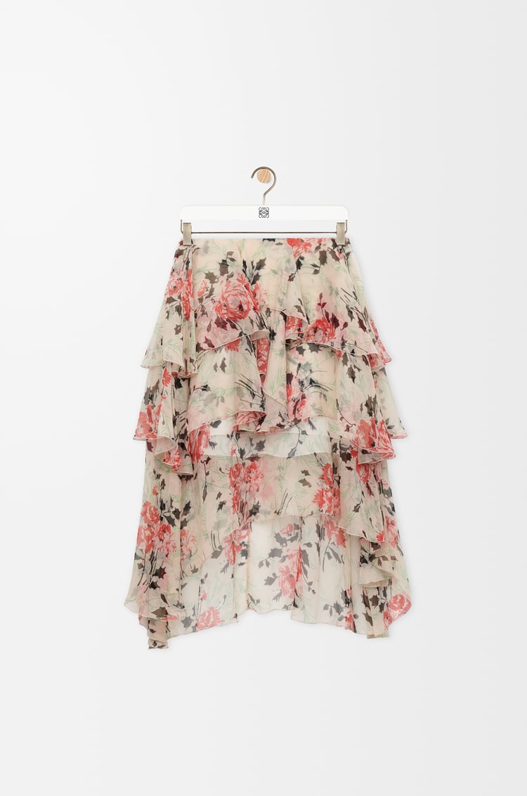 LOEWE Skirt in silk Multicolor