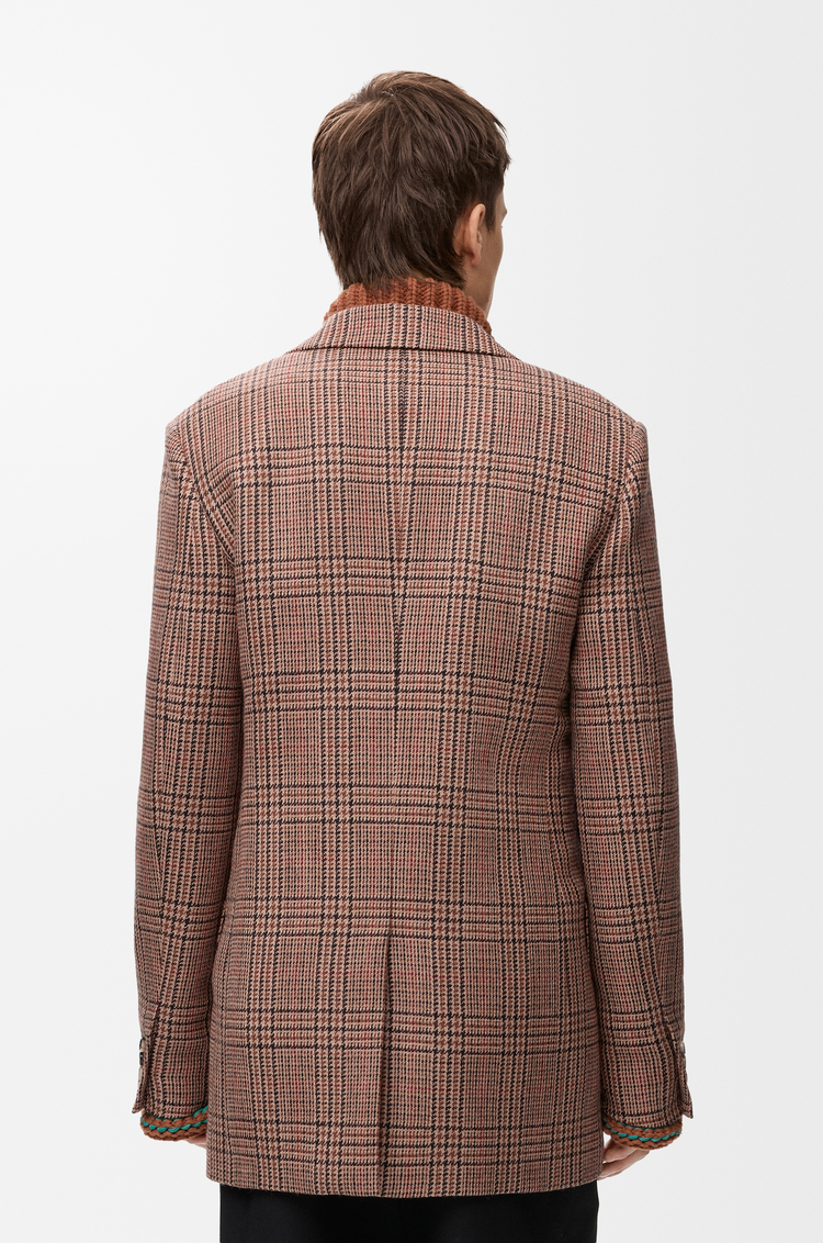 LOEWE Jacket in wool Beige/Multicolor