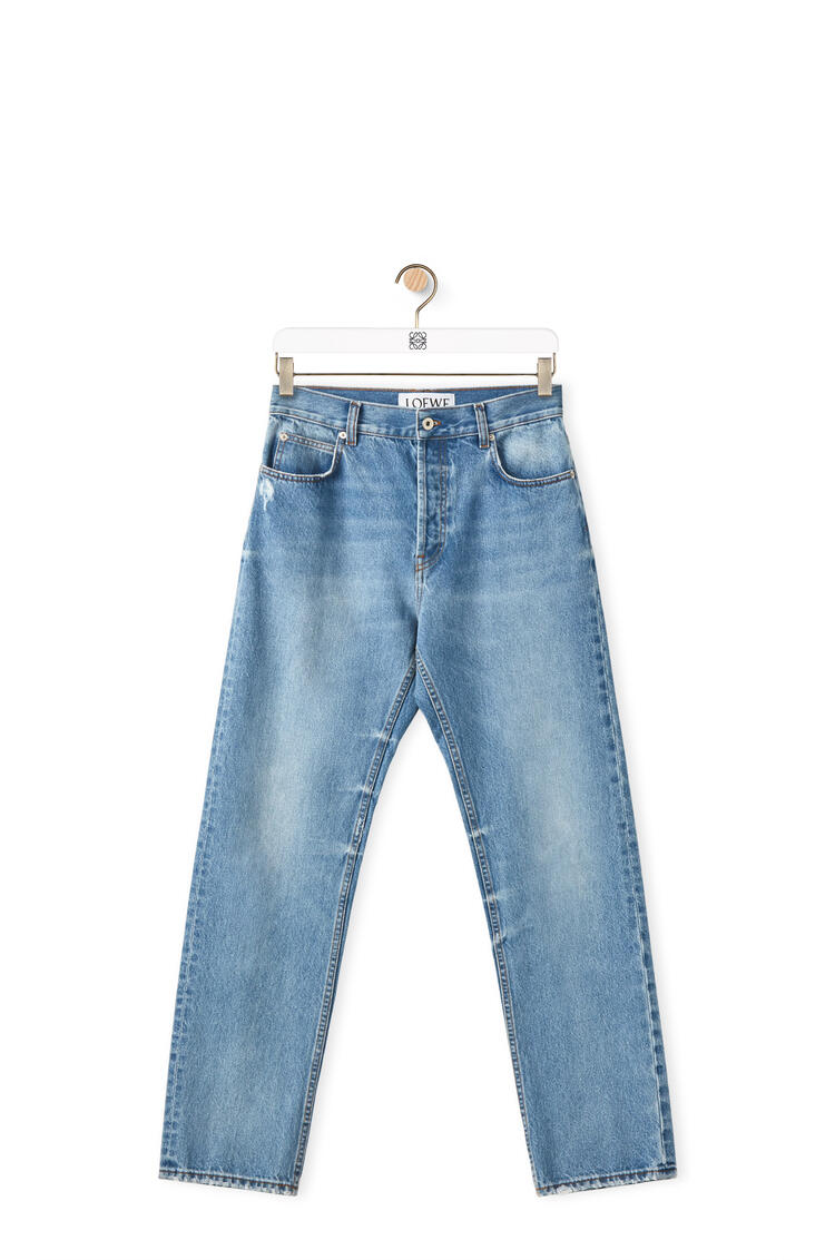 LOEWE Tapered light wash jeans in cotton Light Blue pdp_rd