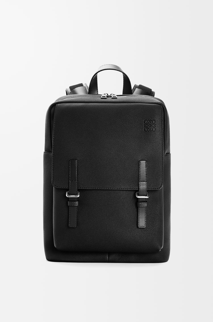 LOEWE Military backpack in soft grained calfskin Negro