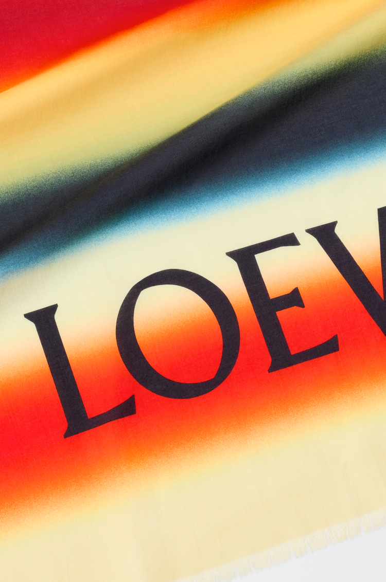 LOEWE 棉质沙滩巾 橙色/多色