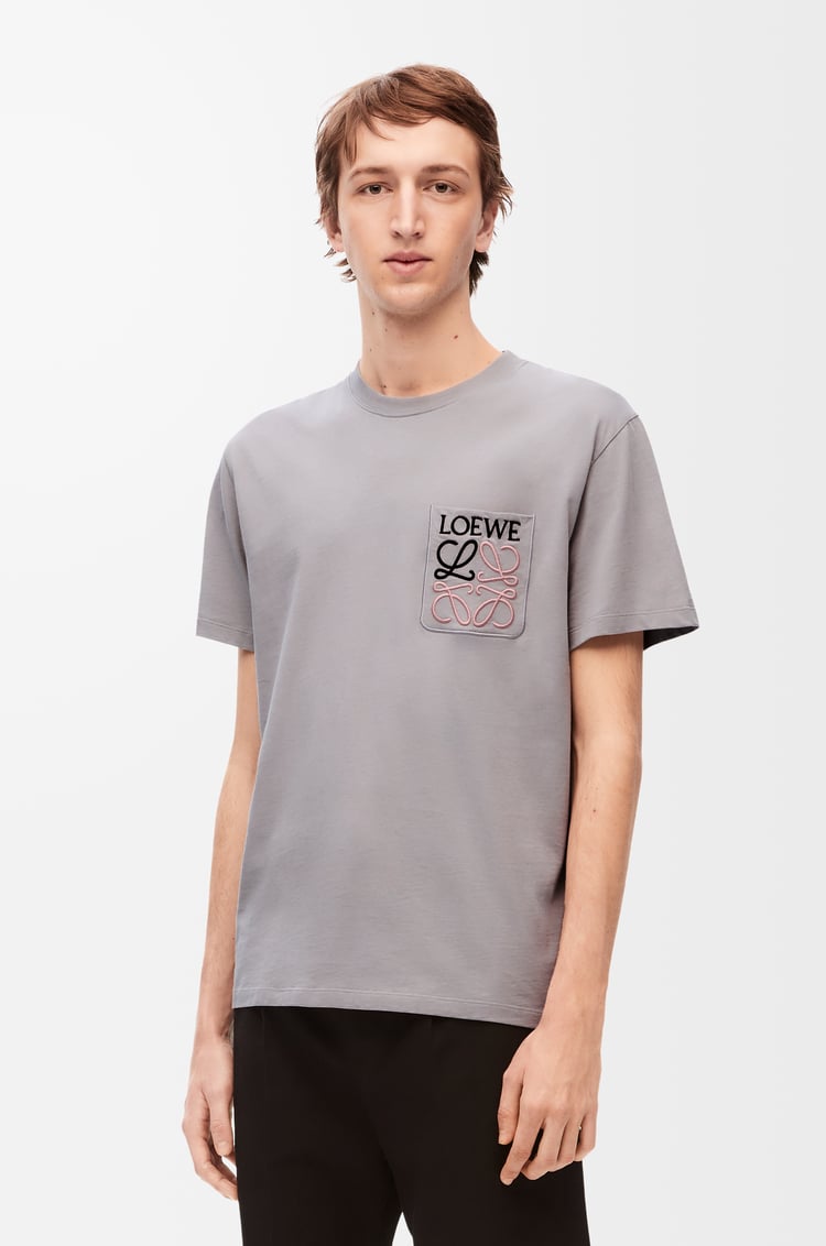 LOEWE Relaxed fit T-shirt in cotton Medium Grey