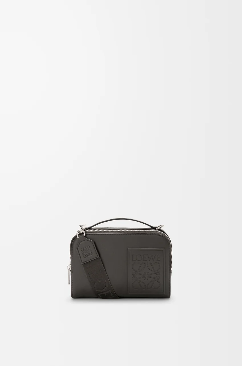 Mini crossbody camera bag in satin calfskin