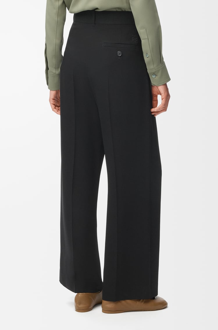 LOEWE Trousers in stretch viscose Black