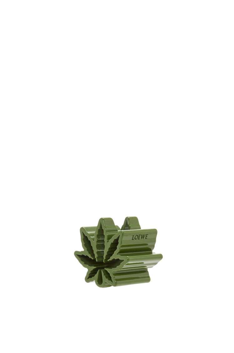 LOEWE Leaf dice in metal Spring Green